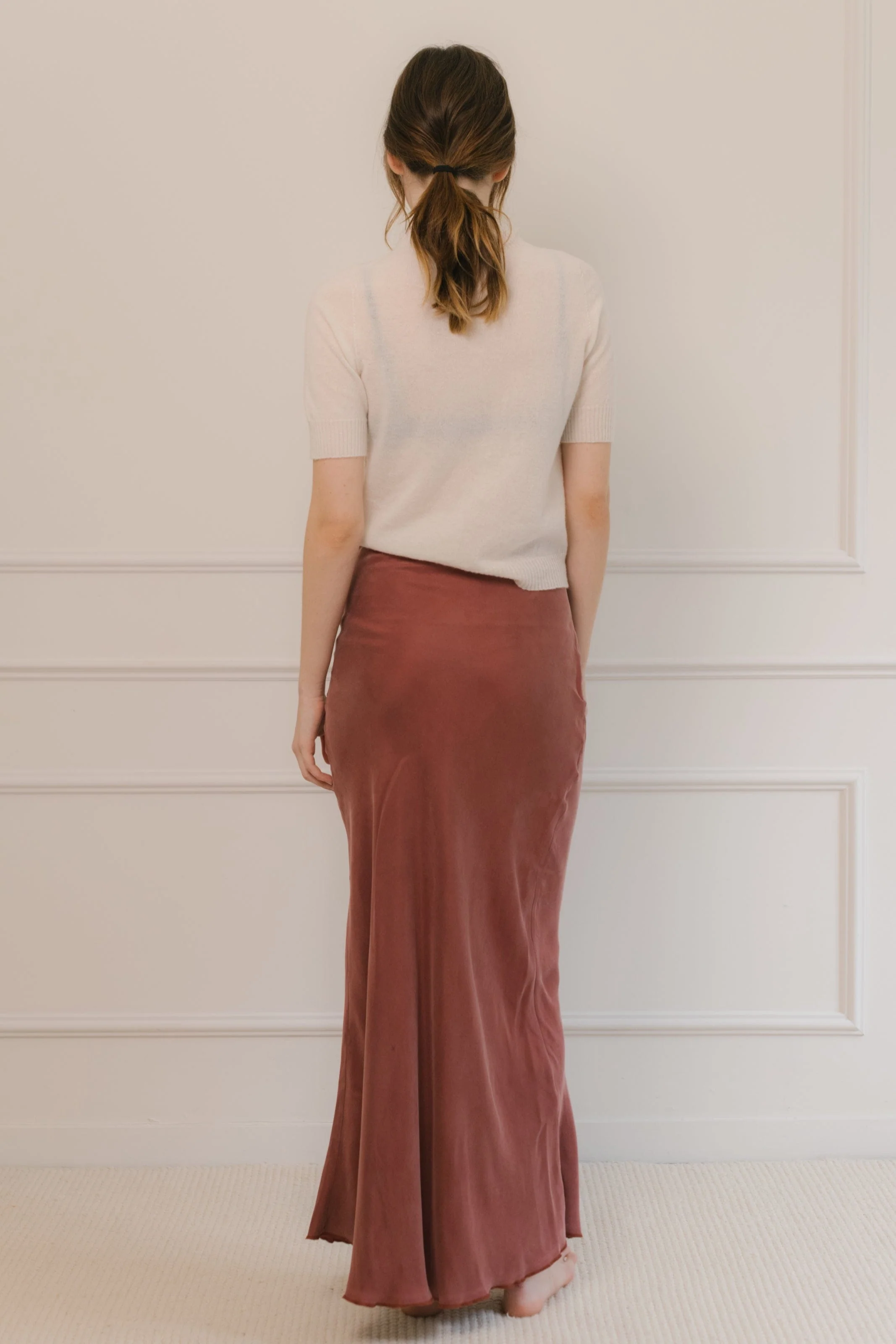 SKIRT CAMOMILA BURGUNDY - Image 3